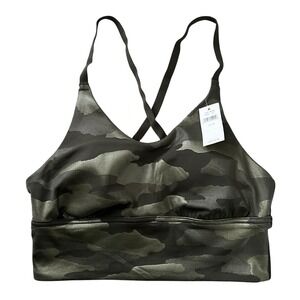 Offline by Aerie Size XS Green Camo‎ Stretch Medium Support Sports Bra